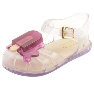 Mini Melissa Purple Ice Cream Popsicle Melt Jellie Sandals Sz 6